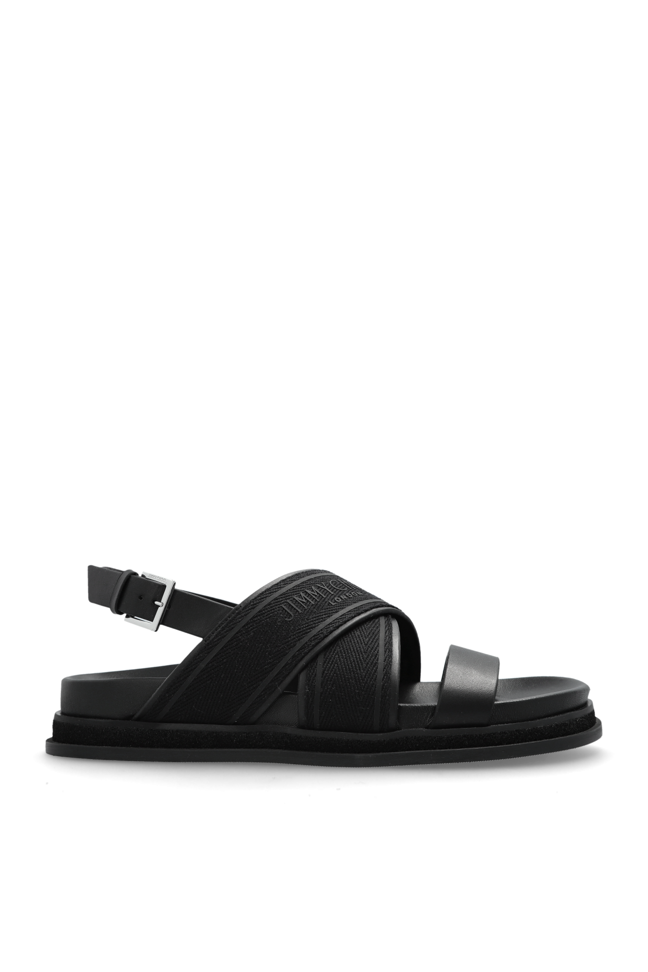 【関税&送料込】Jimmy Choo Sandalo Joa Flat In Canvas Jimmy Choo Joa canvas sandals flat sole | The Fashion Square